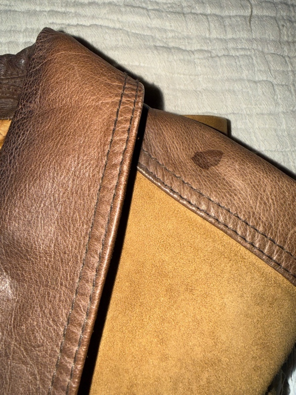 Gucci Suede Leather Field Jacket, Men’s Tan Brown Western, GUC, 0672 - Picture 15 of 16